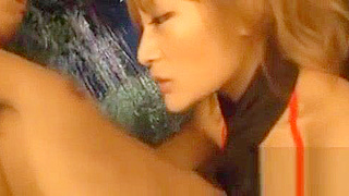 Outdoor JAV Lovemaking with Sexy Chick Jerking Off Her Man