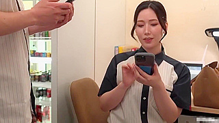 Japanese MILF Sucks Cock Seductively During Her Part-Time Job!