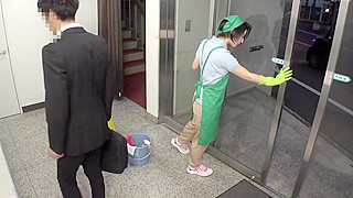 Helpless Cleaning Lady Gets Rough Anal by Japanese Man