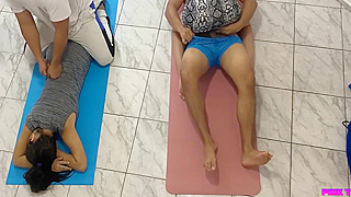 Client Requests Massage Mount and Handjob While Husband Watches