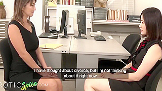 Japanese Lesbian MILF Tempts Her Wife with Voluptuous Curves