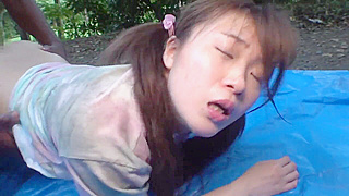Tied-Up Japanese Babe Enjoys Rough and Intense Intimacy