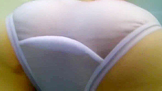 JAV Goddess Karina Nishida in Seductive White Cotton Panties - Private Bathroom Fun