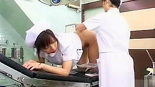 Japanese MILF Nurse Enjoys Anal Pleasure with Coworker’s Dildo!