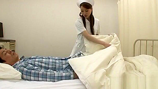 Threesome JAV Nurse Fantasy with Massive Cocks