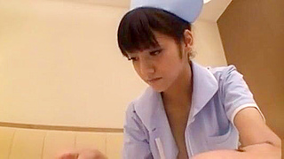 Naughty Japanese Nurse Slurps Hard Cock in Steamy POV Video