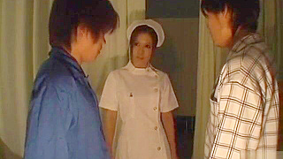 Japanese Nurse Manaka Kazuki Mesmerizes with Double Blowjob Action
