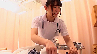 Alluring JAV Nurse Gives Seductive Handjob toPatient's Hard Cock