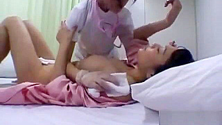 Japanese MILF Receives Sensual Bath and Passionate Kisses from Nurse