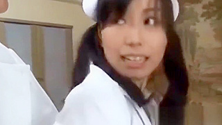 Seductive Japanese Nurse Fingers Her Way to JAV Fantasy Heaven