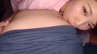 JAV Enchantress Aio Mizutani Fills Her Warm Wet Mouth with Cum