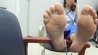 JAV Enchantress with Mesmerizing Feet Soles ~ Dive into a Sensual Foot Worship Session!