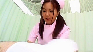 Manaka Kazuki’s Japanese Nurse Gives Irresistible Blowjob & Hot Action