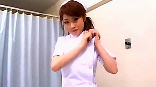 Sexy Japanese Nurse Reveals Her Luscious Body in a Sultry Striptease!