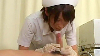 Dirty Japanese Nurse Waitress Gets Tight Holes Destroyed & Creampied by Clients