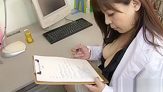 Japanese Nurse Aina Nanjyo Uses Big Juicy Tits for Tasty Titty Fuck