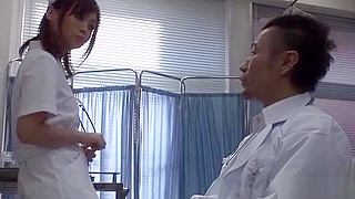 Naughty Japanese Nurse Slurps HardDick in Steamy POV Video