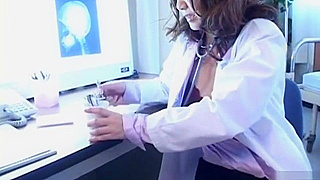 JAV Nurse Meguru Kosaka Plays with Luscious Pussy Using Sexy Toys