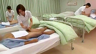 Naughty Nurses Ryo Sena, Imai Natsumi, and Yuzu Yamanashi in Hot JAV Action