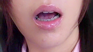 Japanese Nurse in Fishnet Body Stocking Gets Loaded PussyCum