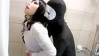 JAV Dreams – Two Sexy Outfits, One Hot Erotic Showdown – Kigurumi Mask vs Black Zentai