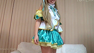 Blonde JAV Bombshell Explodes with Pleasure from Vibrant Sex Toys!