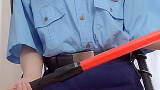 Policewoman Cosplay with Matsushita Sayumi - Hot Ride-Along Session!