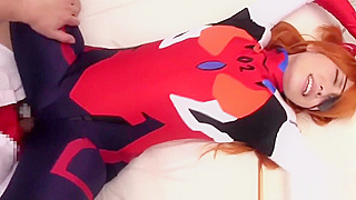 Apple-Eyed Anime Angel – Asuka Evangelion’s Luscious Cosplay Seduction!