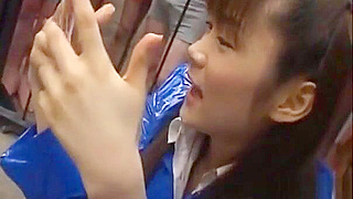JAV Queen Asuka Ohzora's Luscious Tongue Plays with a Massive Toy!
