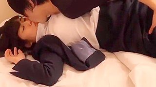Busty J-Girl 18+ Housekeeper Gets Titfucked and Creamed in Steamy Encounter