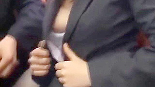 Beautiful Japanese Woman Surprised with Bukkake in Horny Adult Scene!