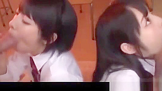 Japanese SchoolGirls 18+ Go Wild –Deepthroat BJ, Cum Swallowing & Bukkake Fun