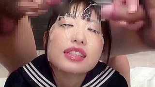 JAV Slut Enchantress Gets Drenched in Hot Cum! Exclusive Bukkake Fun