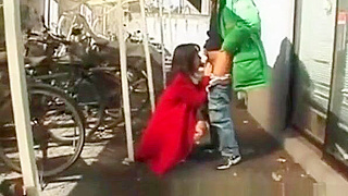 Watch JAV Milf Enchantress Suck Cock in Public – Uncensored Japanese Action