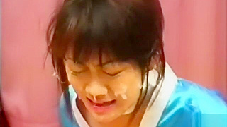 Luscious JAV Enchantress Unleashes Her Allure in Classic Bukkake Scene