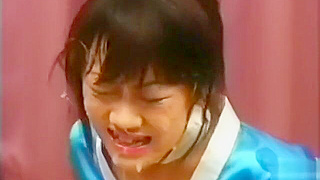 Luscious JAV Enchantress Unleashes Her Allure in Classic Bukkake Scene