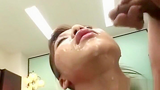JAV Slut Gets Wild and Messy with Hot Bukkake Action!