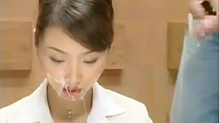 Mind-Blowing Bukkake Performance by JAV Enchantress