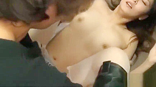 Slutty Asian Beauty Lets Loose for Juicy Public Bukkake Scene