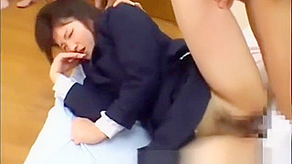 18-Year-Old Real Asian Beauty Gets Bukkage and Fucked in Hot Group Action