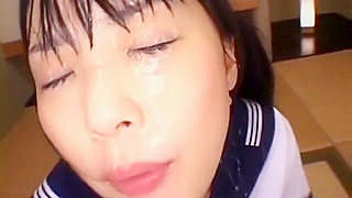 Japanese BeautyGets Facial Creampie in Spectacular JAV Scene!