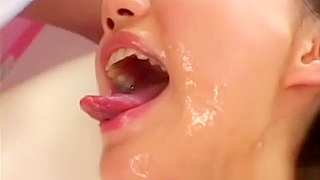 Cum-Drenched JAV Slut – Irresistible Asian Beauty in Alluring Bukkake Bliss!