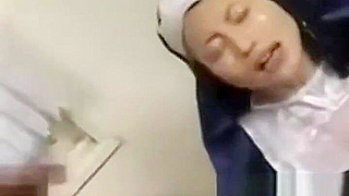 Enchanting Japanese Teen 18+ Nun Gets Drenched in Hot Bukkake Action