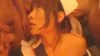 JAV Beauty Kaho Kasumi’s Luscious Gangbang & Bukkake Adventure