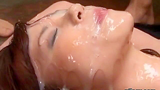 Innocent Nymph Oozes with Luscious Cumshots in Wild JAV Group Action