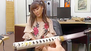 Tiffany, the Sexy Chinese Beauty, Tempts the Pawnman for Cold Hard Cash!