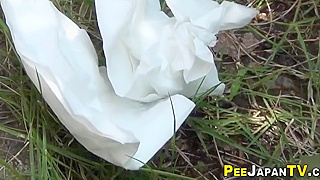 Naughty Japanese Coeds Expose Themselves with Public Peeing Sessions