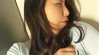 Sultry Japanese MILF Masturbates Sensually in Secret - Part 1