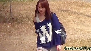 Sensual Japanese Beauties Explore Their Wild Side Outdoors with Pee Play