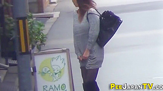 Alluring Hairy Japanese Snatch in an Erotic Urination Scene